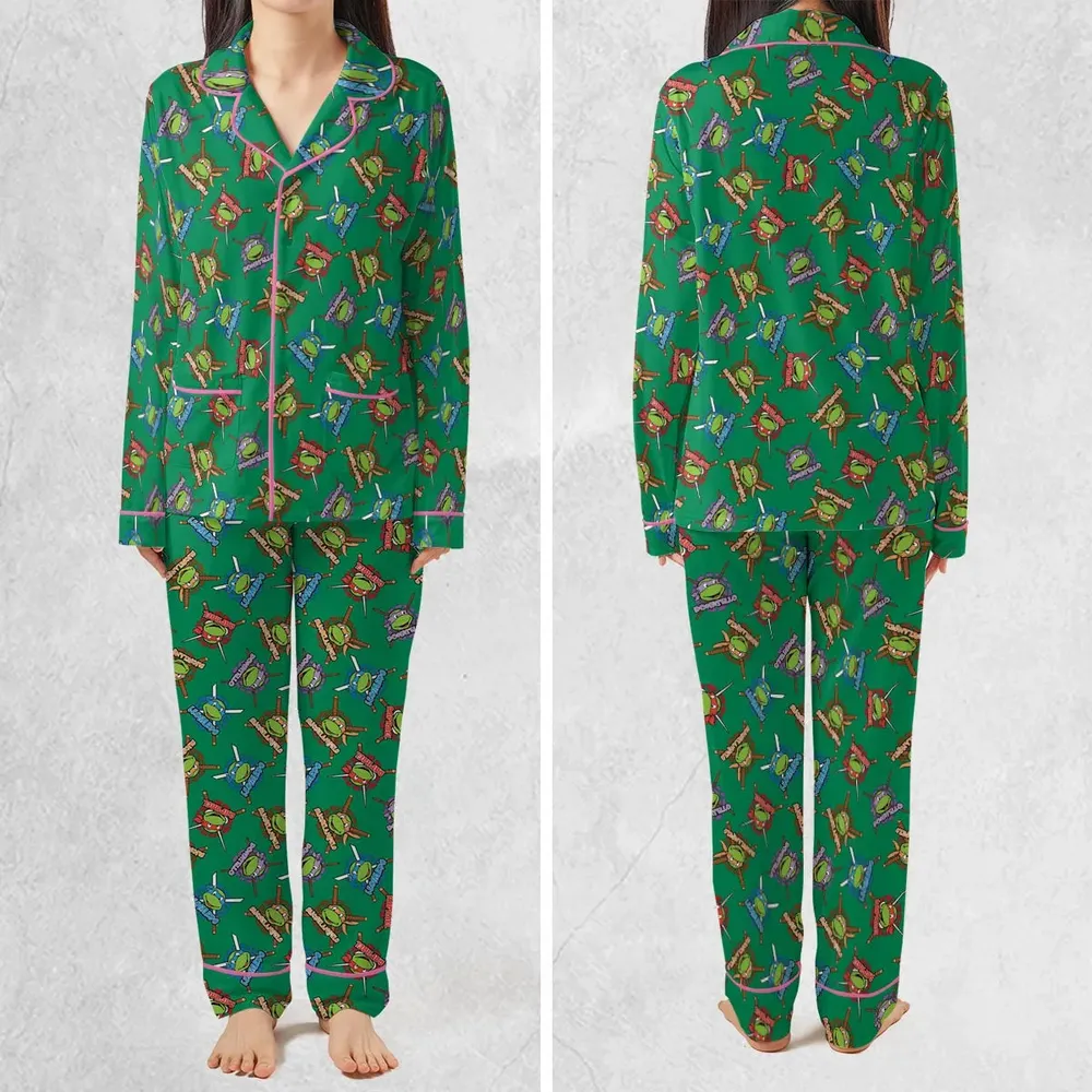 TMNT Characters Pattern Pajamas Set - 2