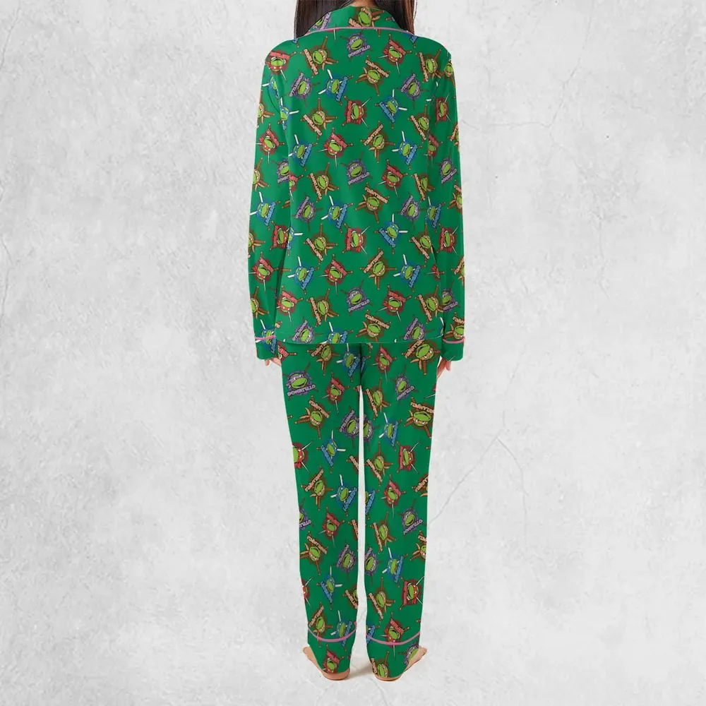 TMNT Characters Pattern Pajamas Set - 4