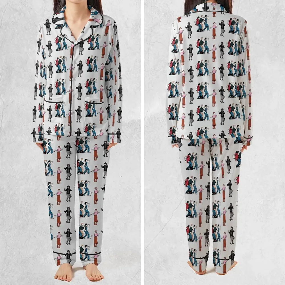 The Breakfast Club Characters Pattern Pajamas Set - 2