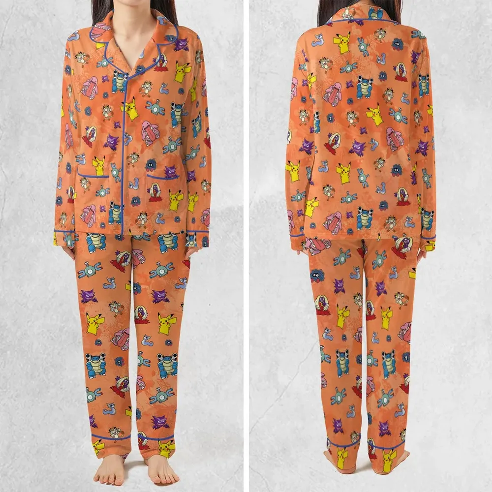 Pokemon Character Scatter Pajamas Set - 2