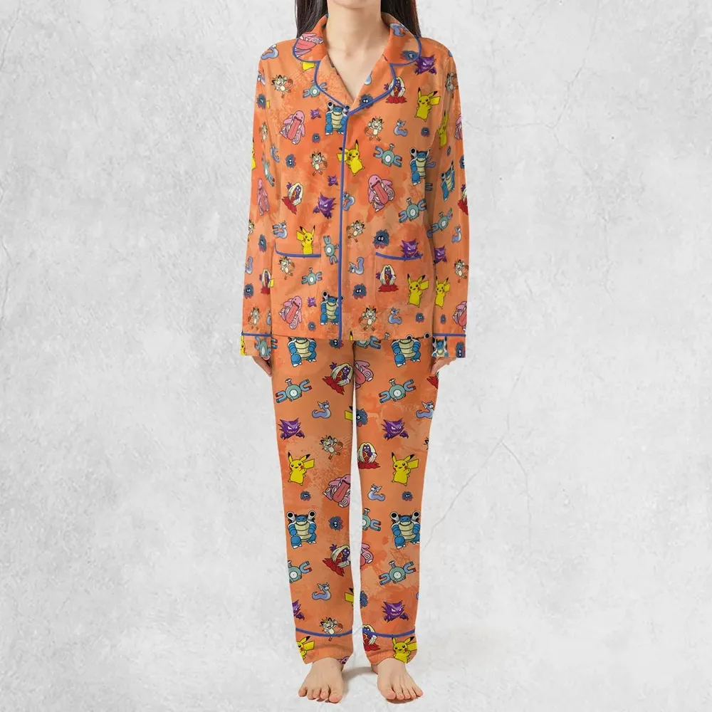 Pokemon Character Scatter Pajamas Set - 3