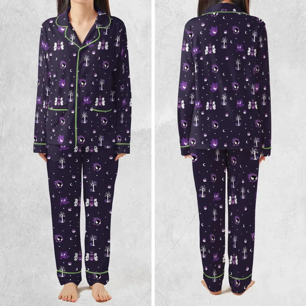 Gengar Pokemon Pattern Pajamas Set - 2
