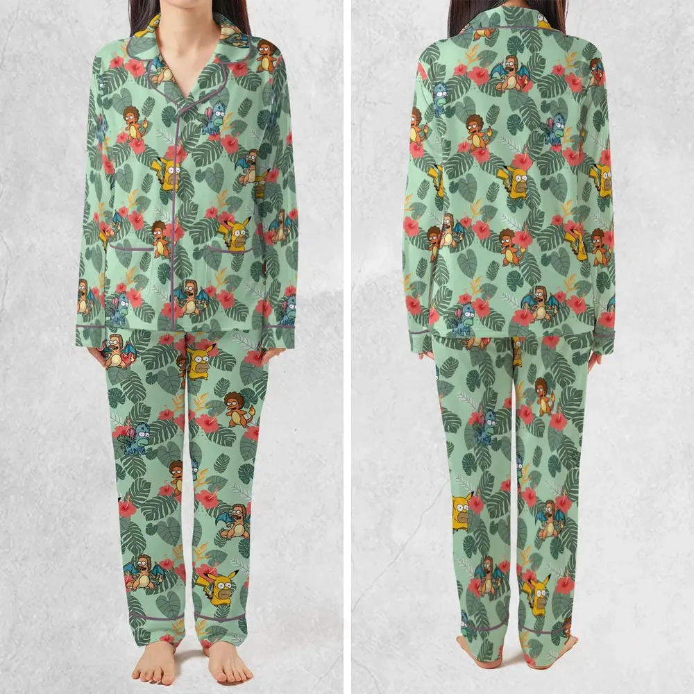 Simpsonmon The Simpsons Pokemon Mashup Pajamas Set - 2
