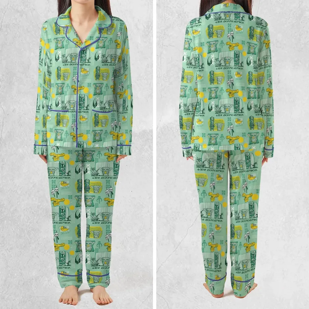 The Mandalorian Star Wars Aloha Pajamas Set - 2