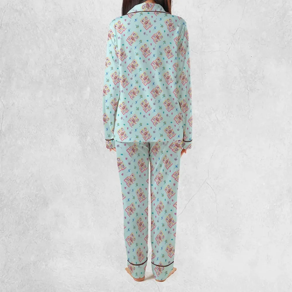Golden Girls Patterned Pajamas Set - 4