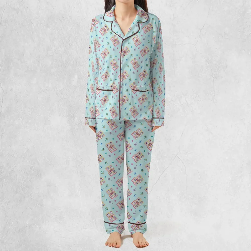 Golden Girls Patterned Pajamas Set - 3