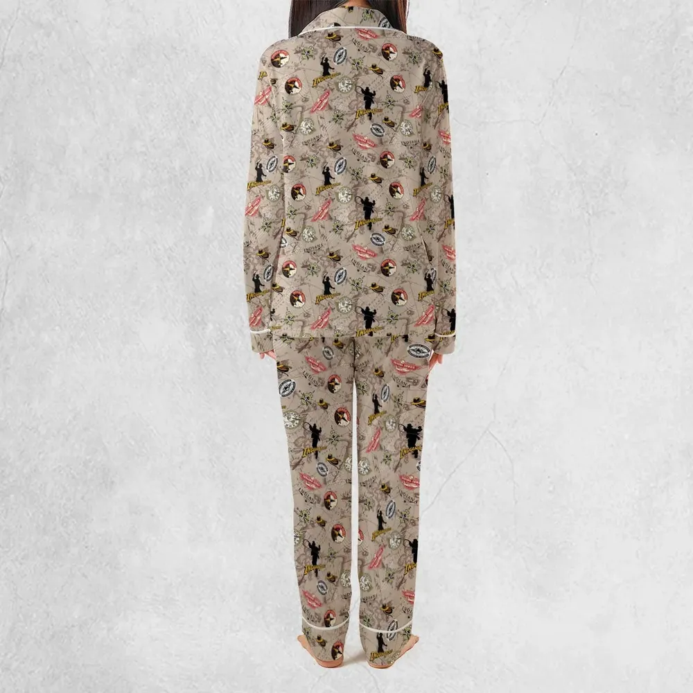 Indiana Jones Patterns Pajamas Set - 4