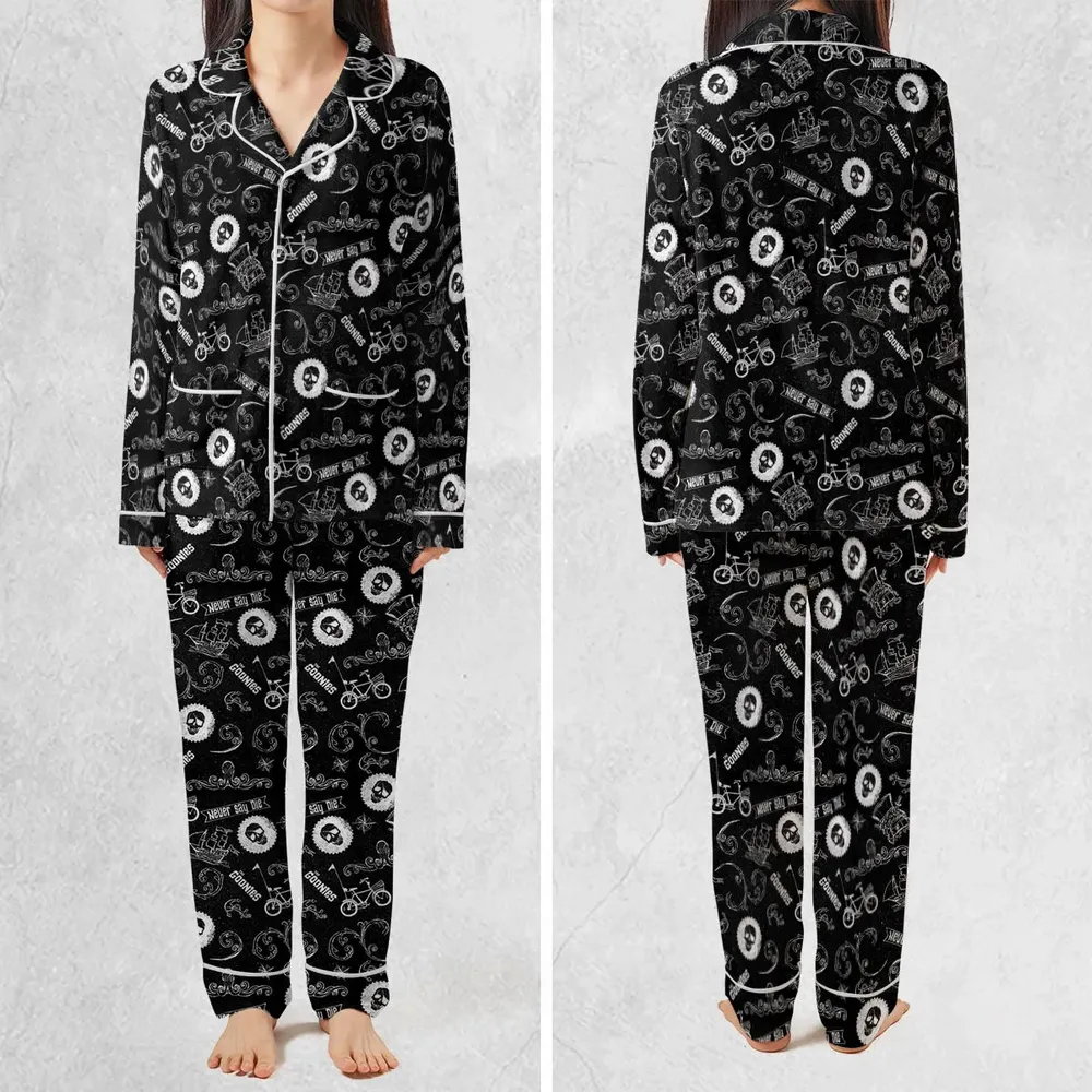 Never Say Die The Goonies Pattern Pajamas Set - 2