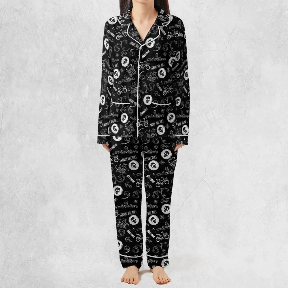 Never Say Die The Goonies Pattern Pajamas Set - 3