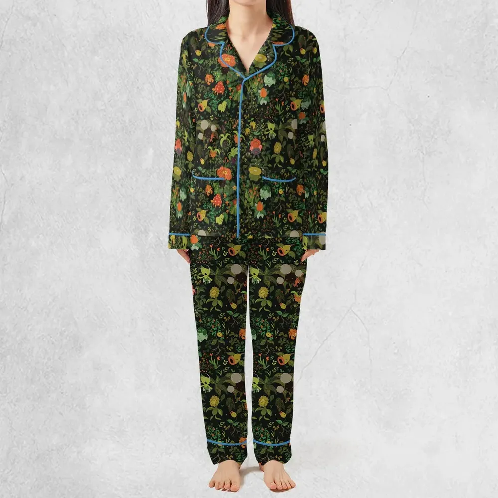 Grass Pokemon Patterns Pajamas Set - 3