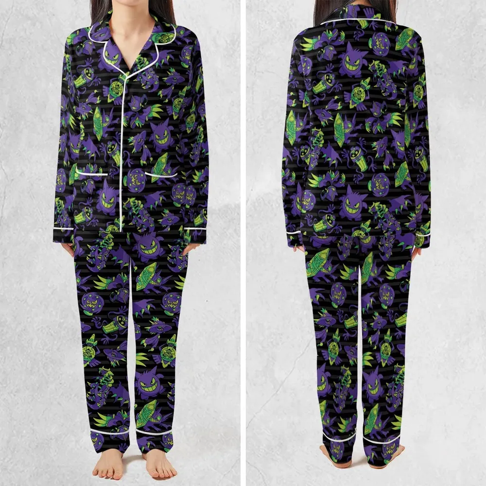 Ghost Type Pokemon Pattern Pajamas Set - 2