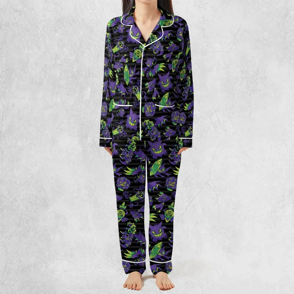 Ghost Type Pokemon Pattern Pajamas Set - 3