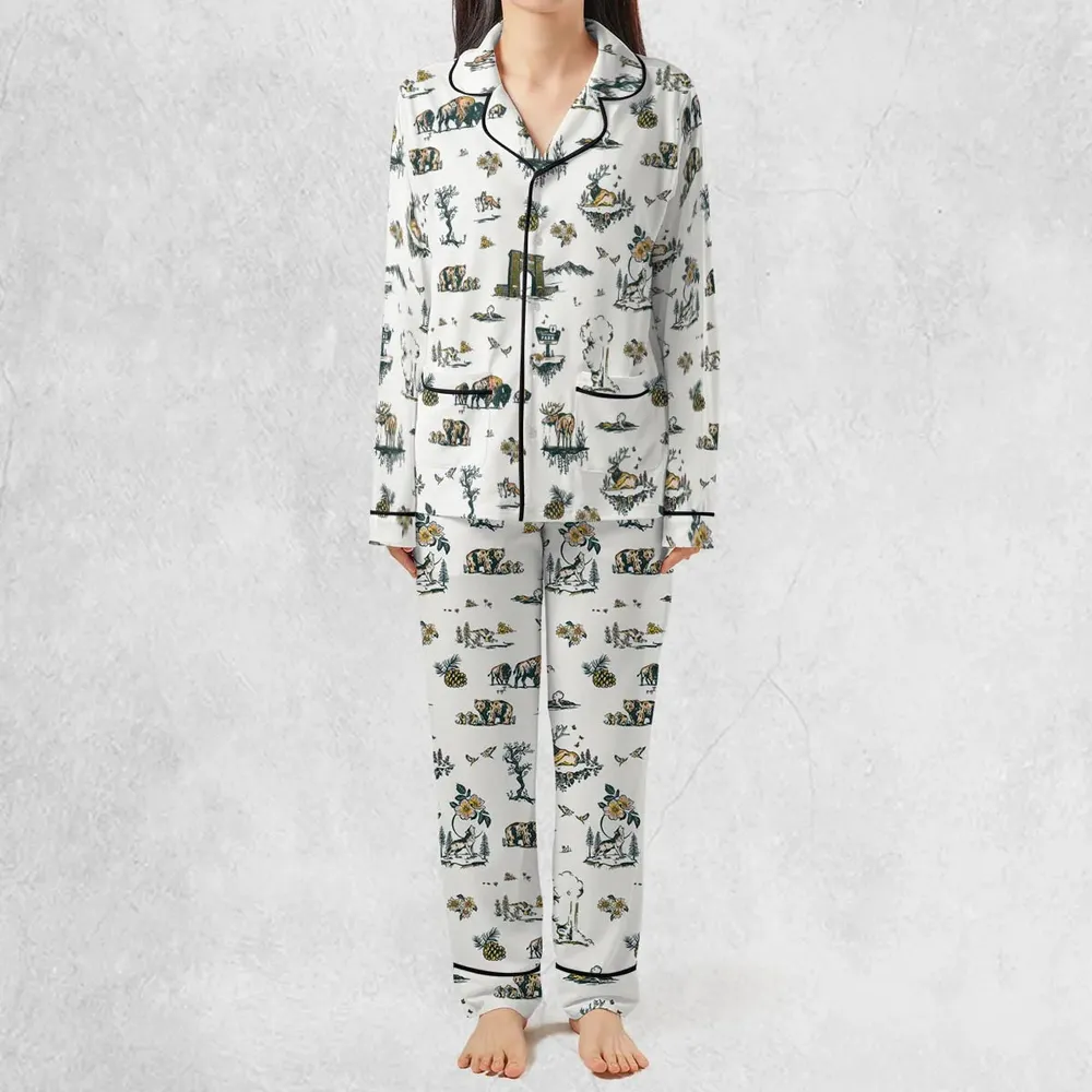 Yellowstone National Park Pattern Pajamas Set - 3