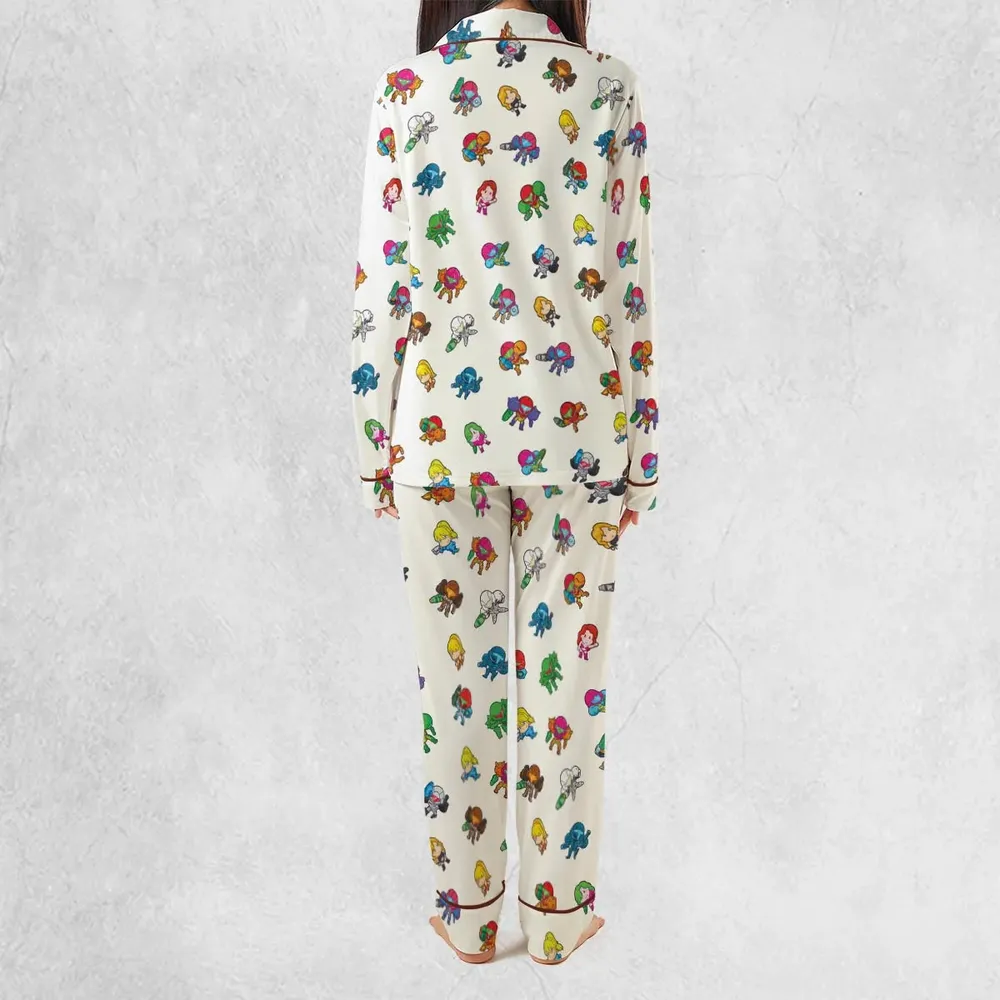 The Many Suits Of Samus Metroid Pattern Pajamas Set - 4
