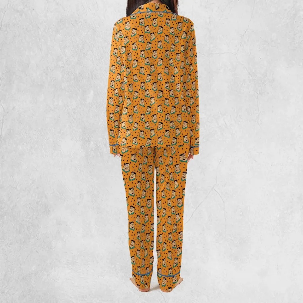 Fred Flintstone Expressions Pattern Pajamas Set - 4