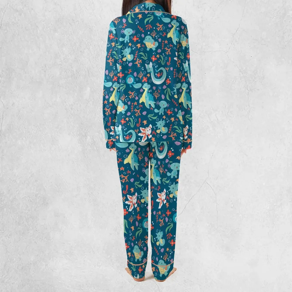 Water Pokemon Pattern Pajamas Set - 4