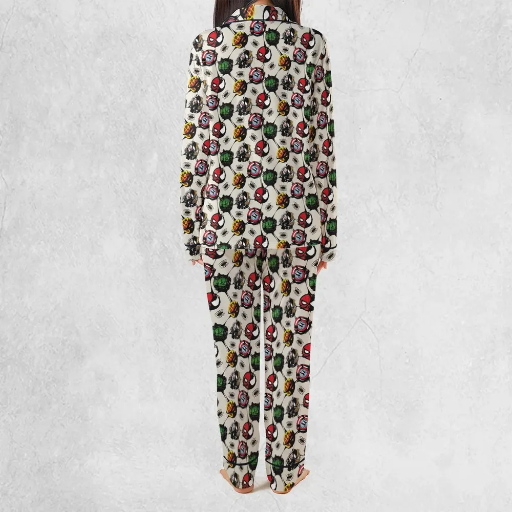 Spider Venom Pattern Pajamas Set - 4