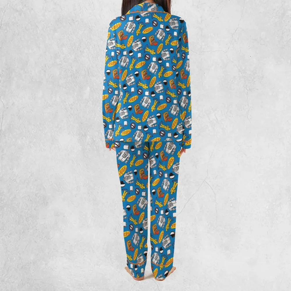 Jerry Seinfeld Comedian Pattern Pajamas Set - 4