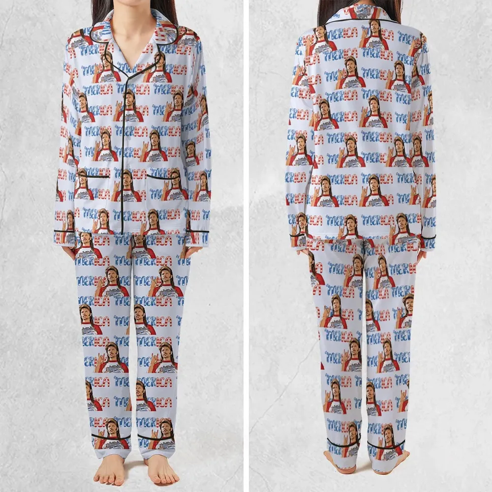 Joe Dirt 'Merica 4th Of July Pattern Pajamas Set - 2