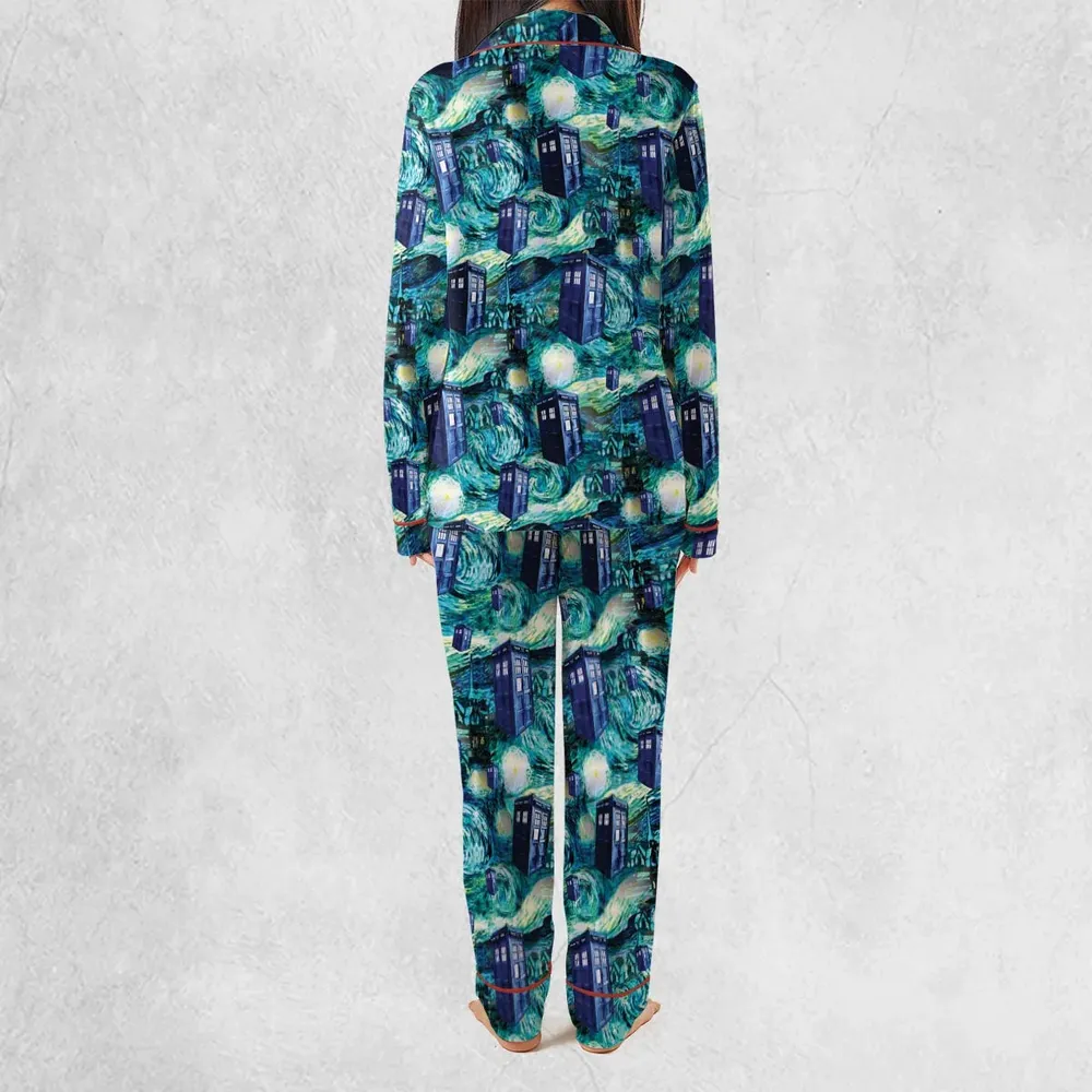 Tardis Starry Night Doctor Who Pajamas Set - 4