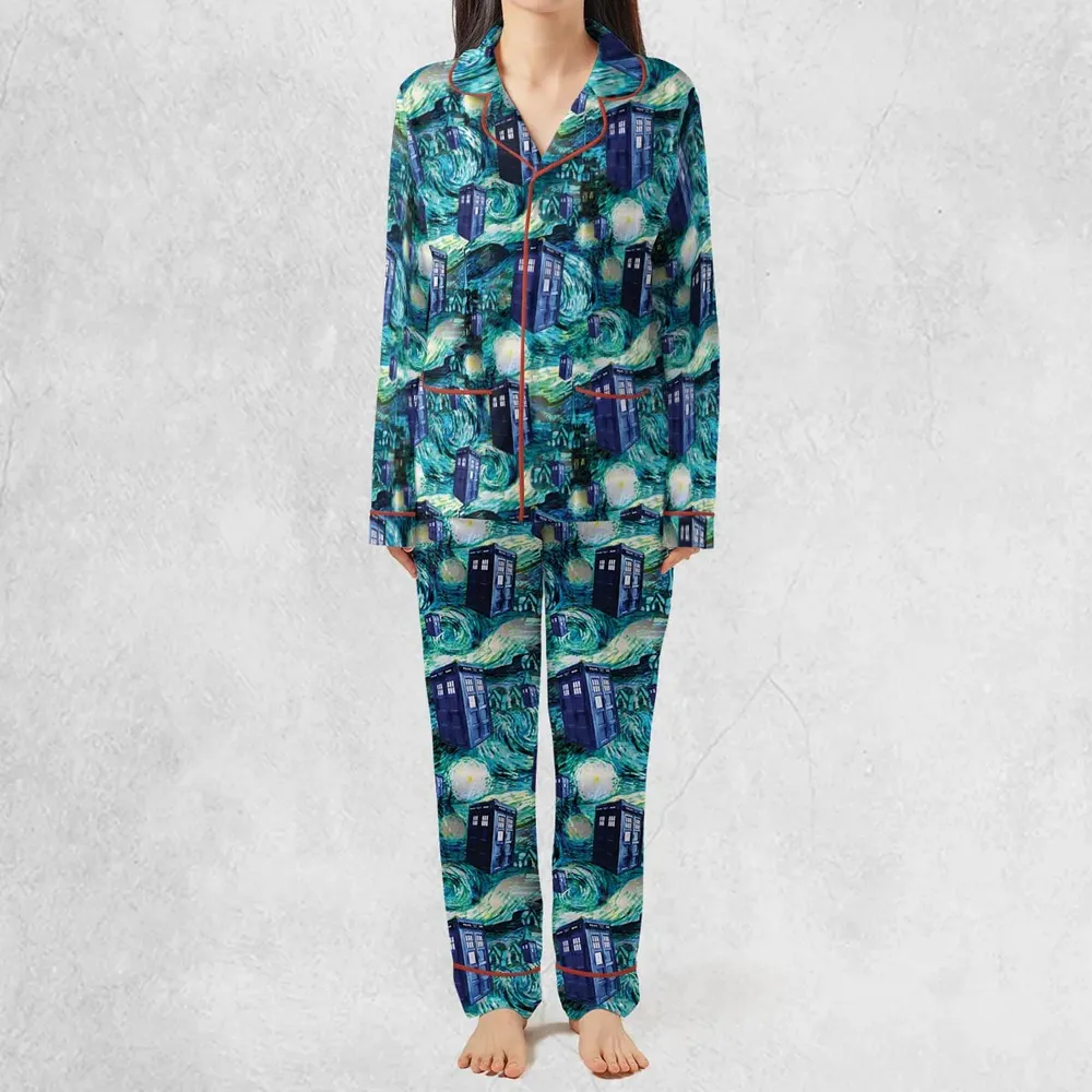 Tardis Starry Night Doctor Who Pajamas Set - 3