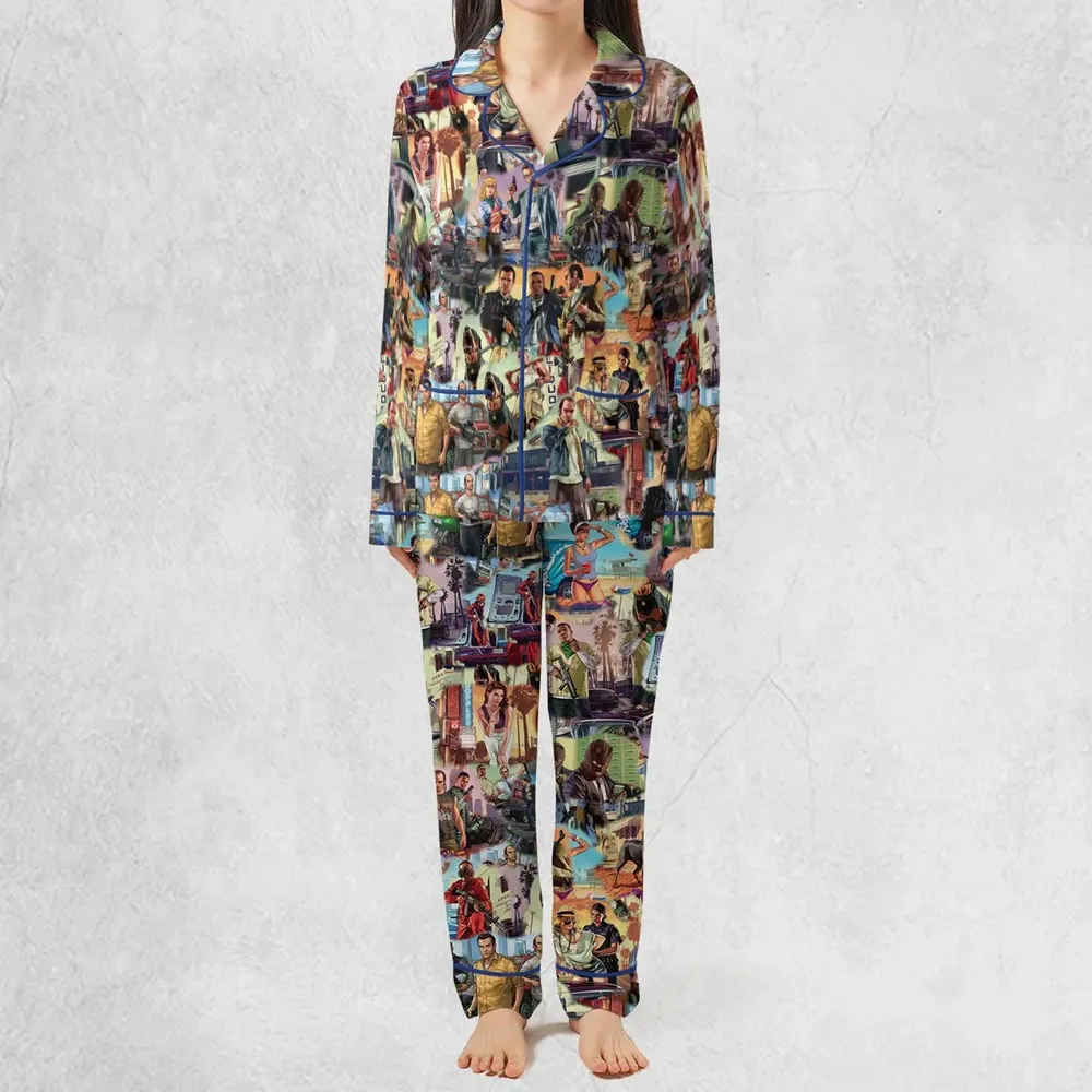 GTA Grand Theft Auto Scenes Pajamas Set - 3