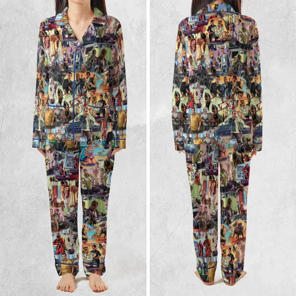 GTA Grand Theft Auto Scenes Pajamas Set - 2