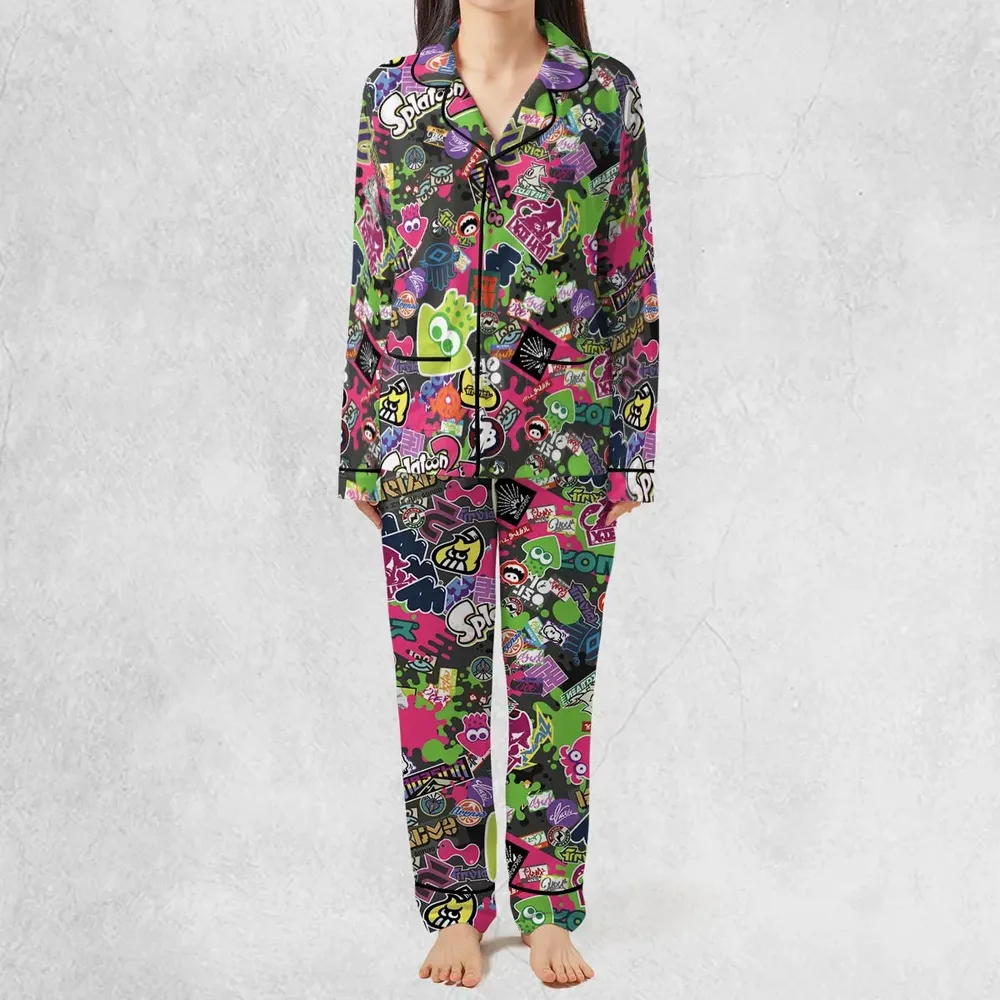 Splatoon Video Game Pattern Pajamas Set - 3