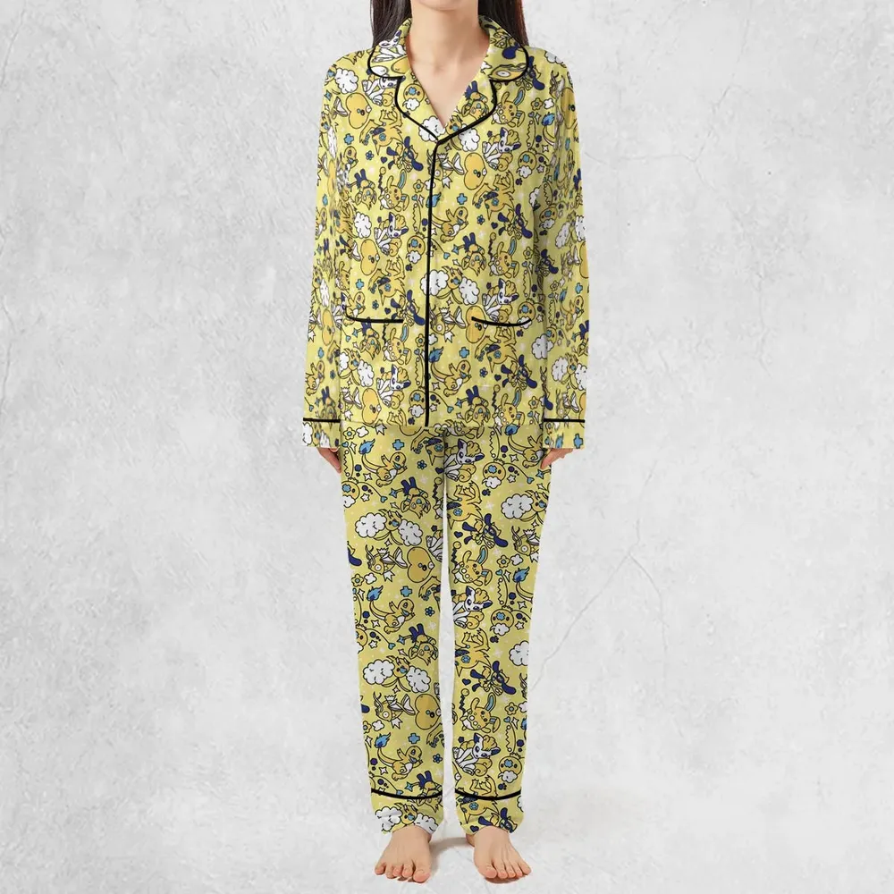 Shiny Magikarp Pokemon Pattern Pajamas Set - 3