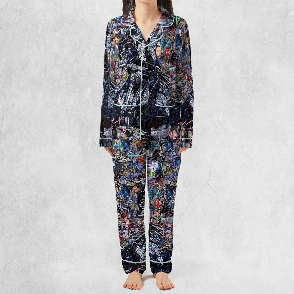 Star Wars Darth Vader All in One Pajamas Set - 3