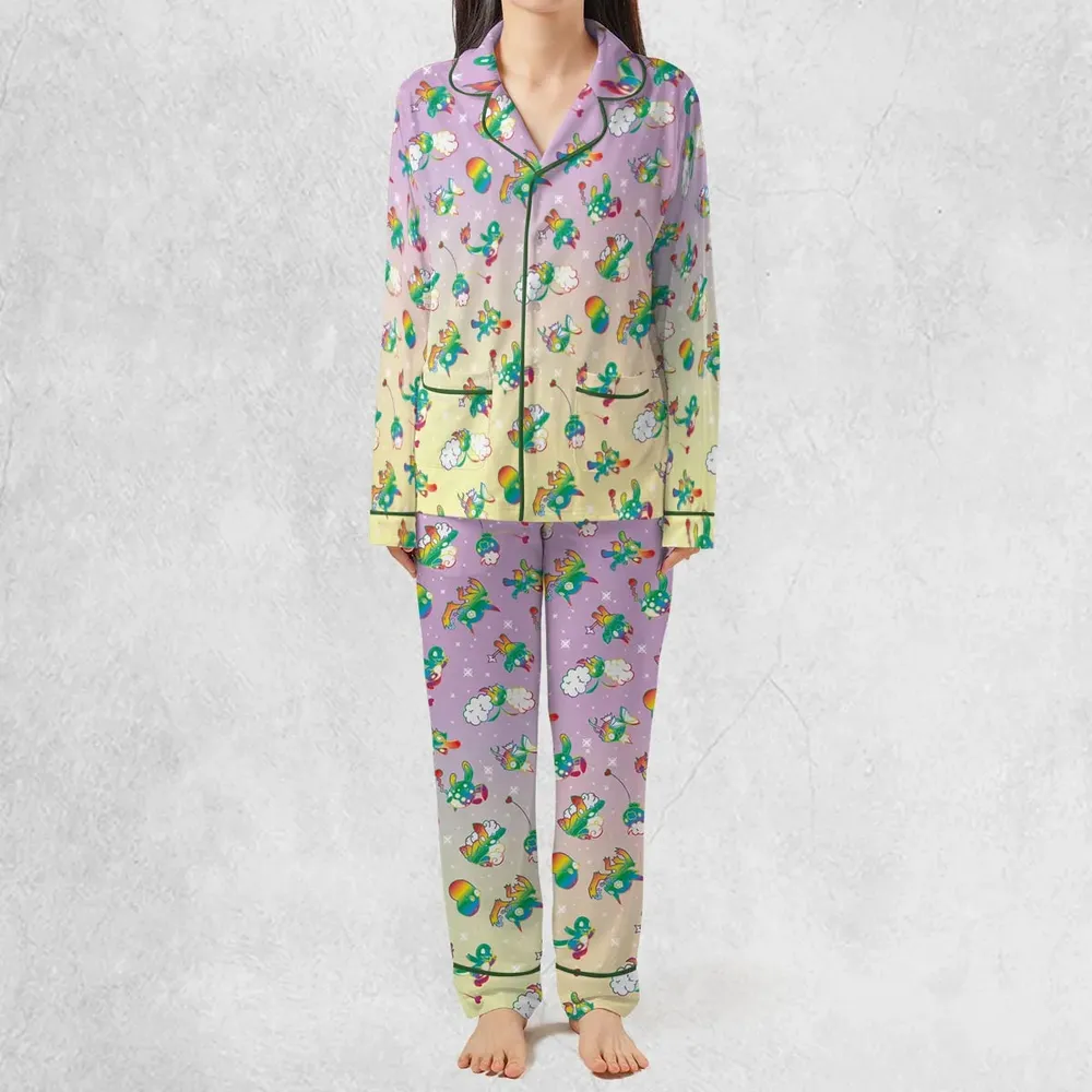 Rainbow Pokemon Pattern Pajamas Set - 3