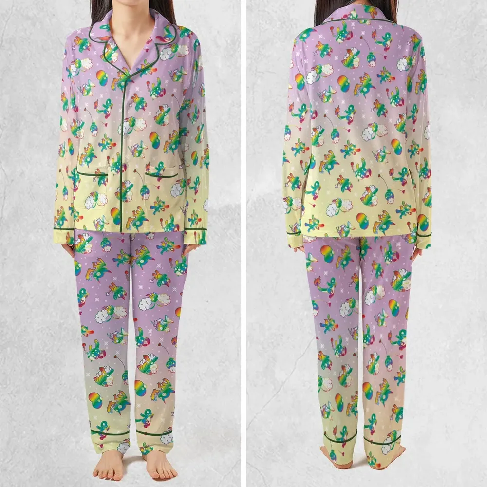 Rainbow Pokemon Pattern Pajamas Set - 2