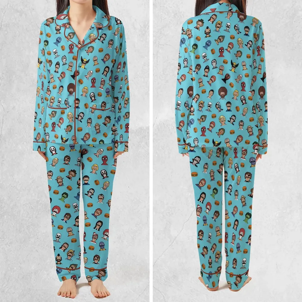 Many Faces of Bob's Burger Pajamas Set - 2