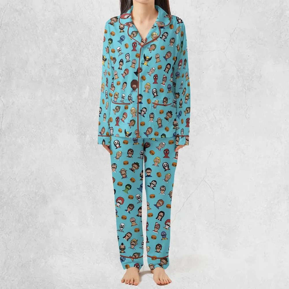 Many Faces of Bob's Burger Pajamas Set - 3