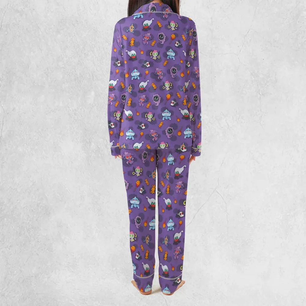 Team Purple Pokemon Pattern Pajamas Set - 4
