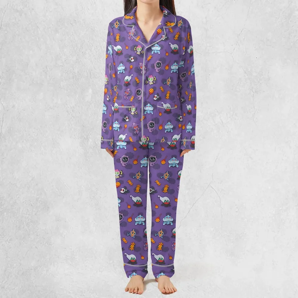 Team Purple Pokemon Pattern Pajamas Set - 3