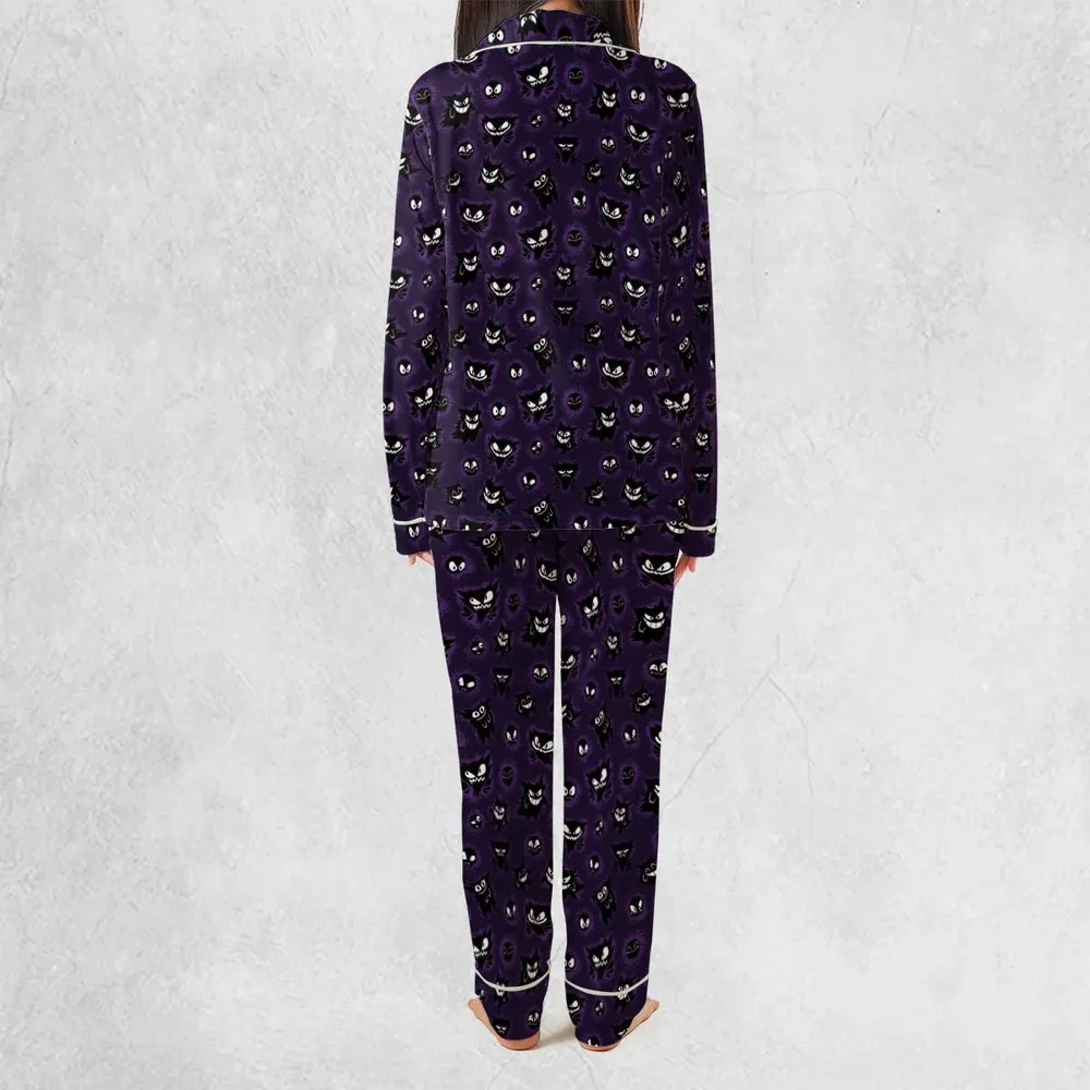 Gastly Haunter and Gengar Pokemon Pattern Pajamas Set - 4