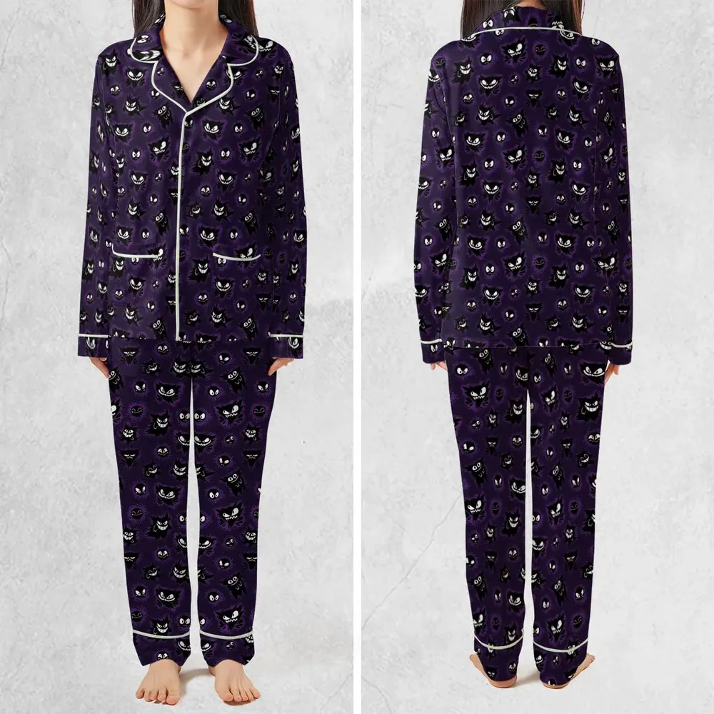 Gastly Haunter and Gengar Pokemon Pattern Pajamas Set - 2