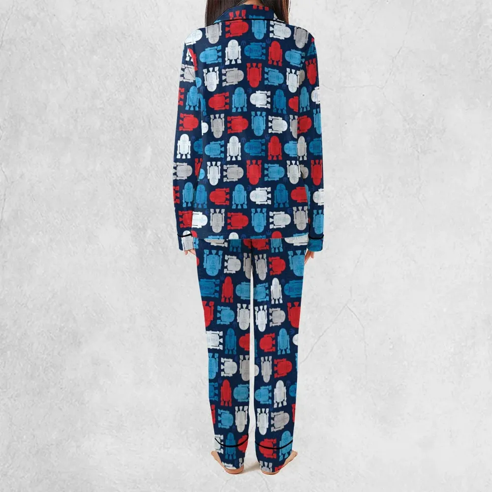 R2-D2 Star Wars 4th of July Pattern Pajamas Set - 4