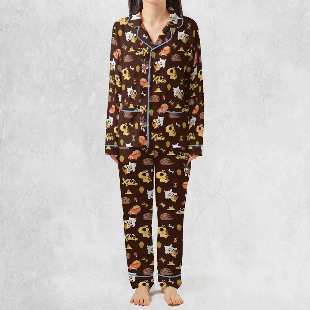 Ground Type Pokemon Pattern Pajamas Set - 3