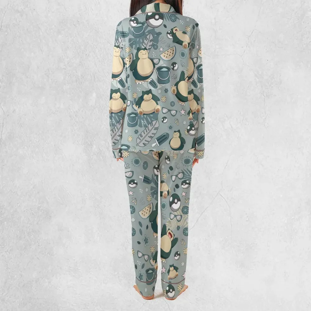 Summer Relax Snorlax Pokemon Pajamas Set - 4