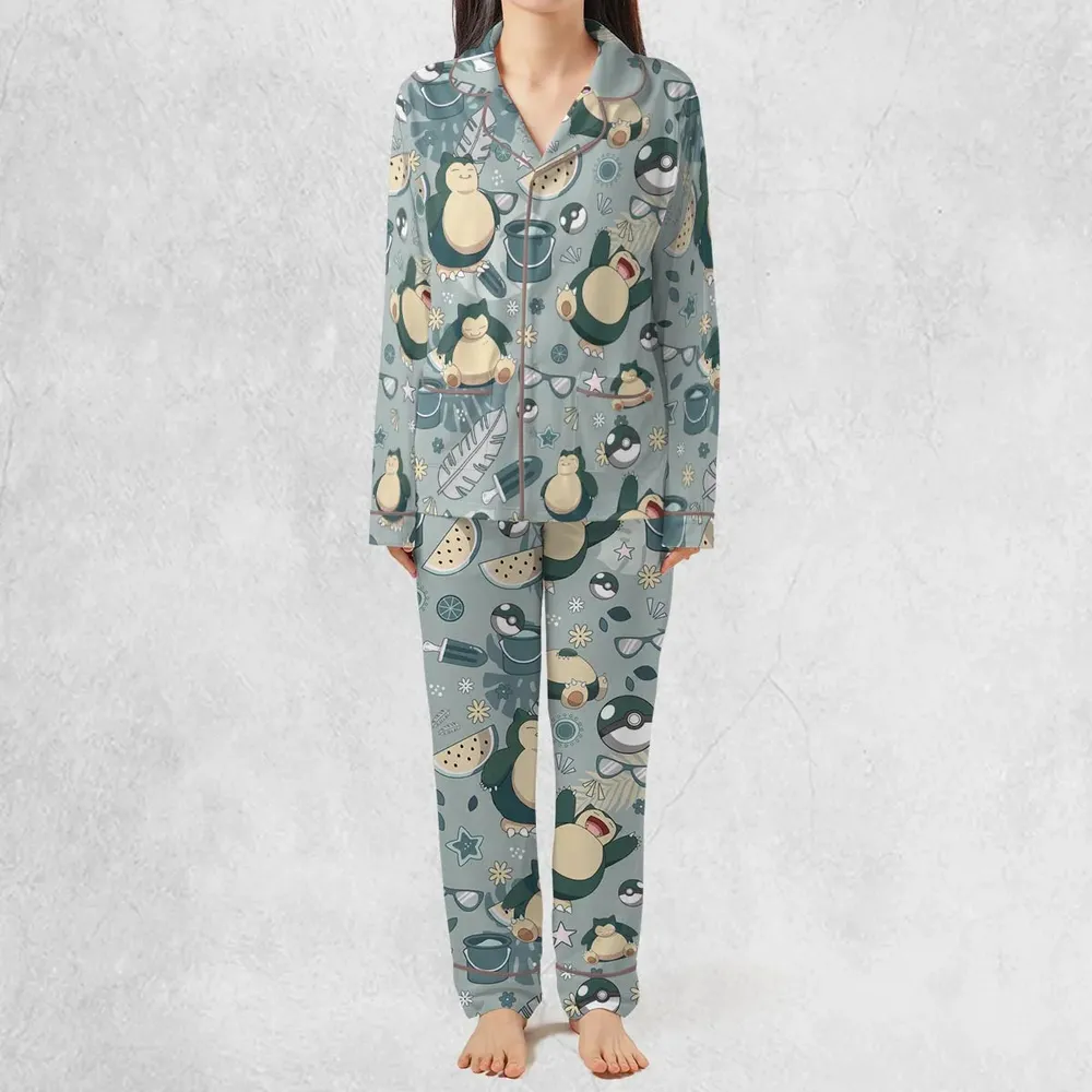 Summer Relax Snorlax Pokemon Pajamas Set - 3