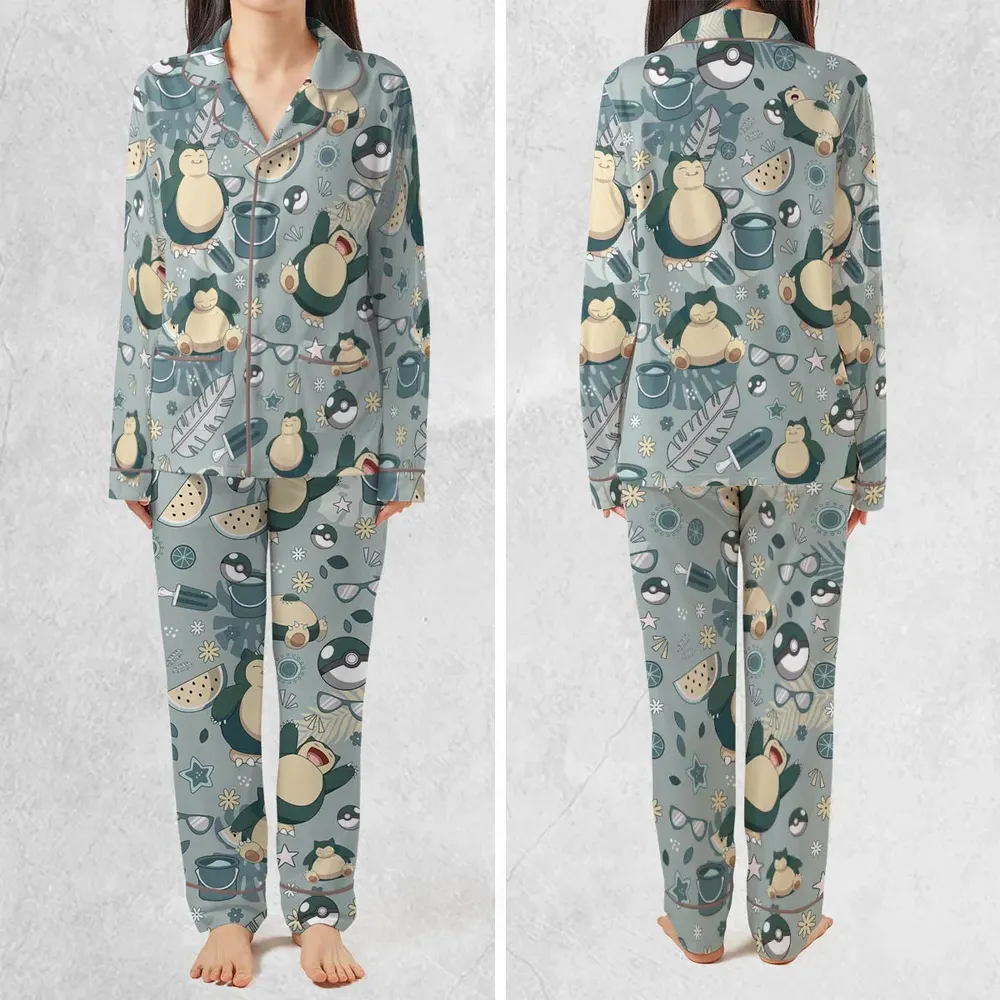 Summer Relax Snorlax Pokemon Pajamas Set - 2