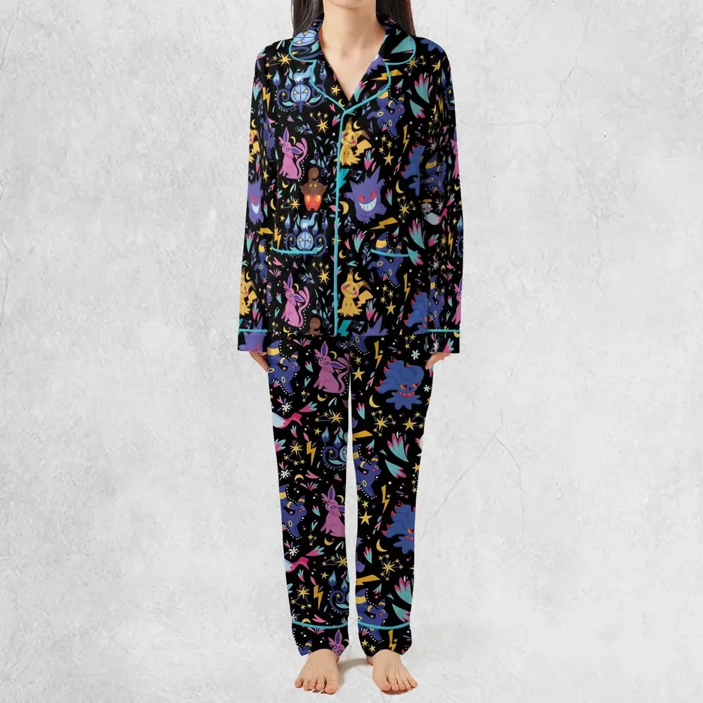 Ghost Buddies Cottagecore Pokemon Patterns Pajamas Set - 3