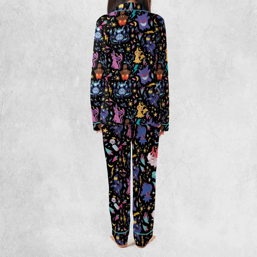Ghost Buddies Cottagecore Pokemon Patterns Pajamas Set - 4