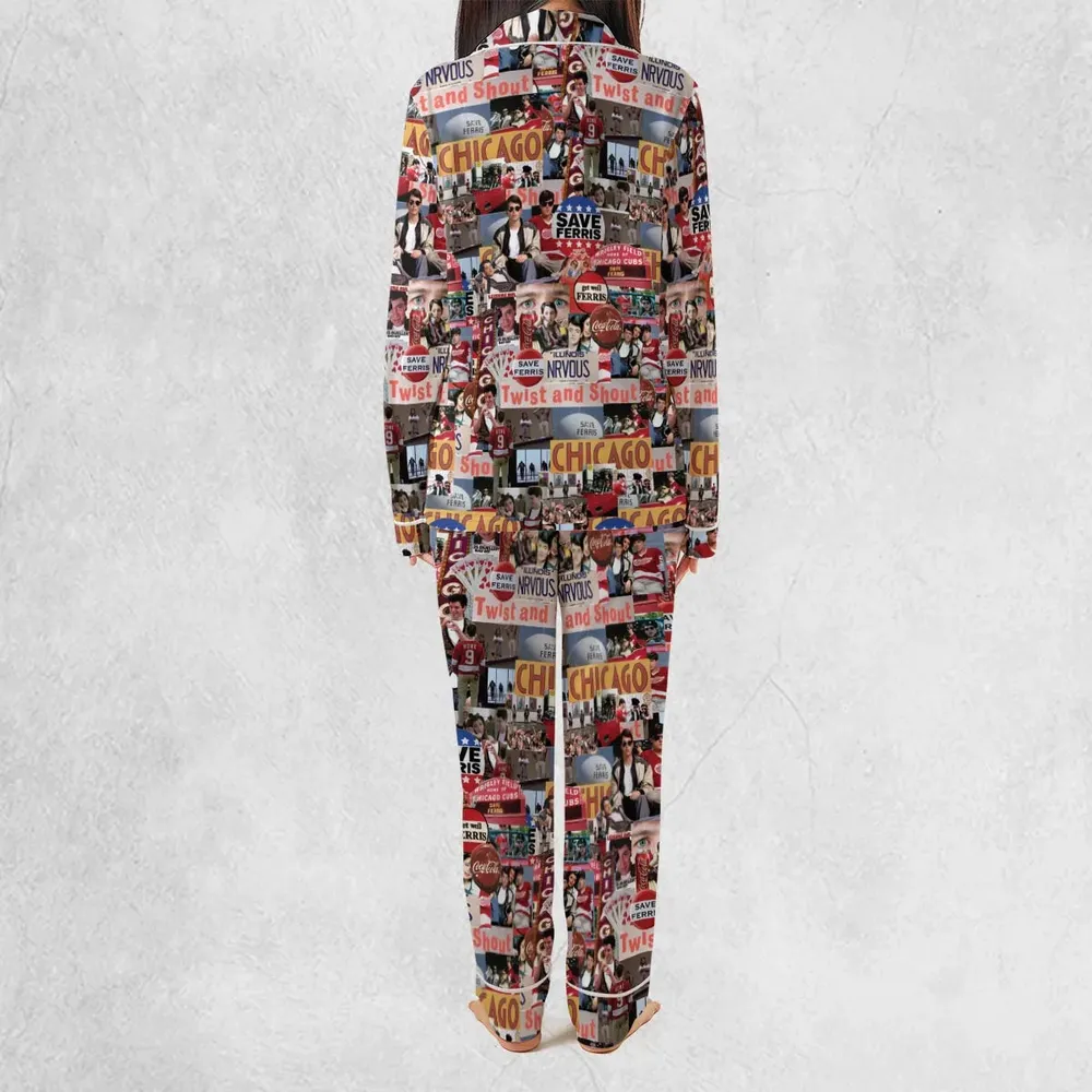 Vintage Aesthetic Ferris Bueller's Day Off Pajamas Set - 4