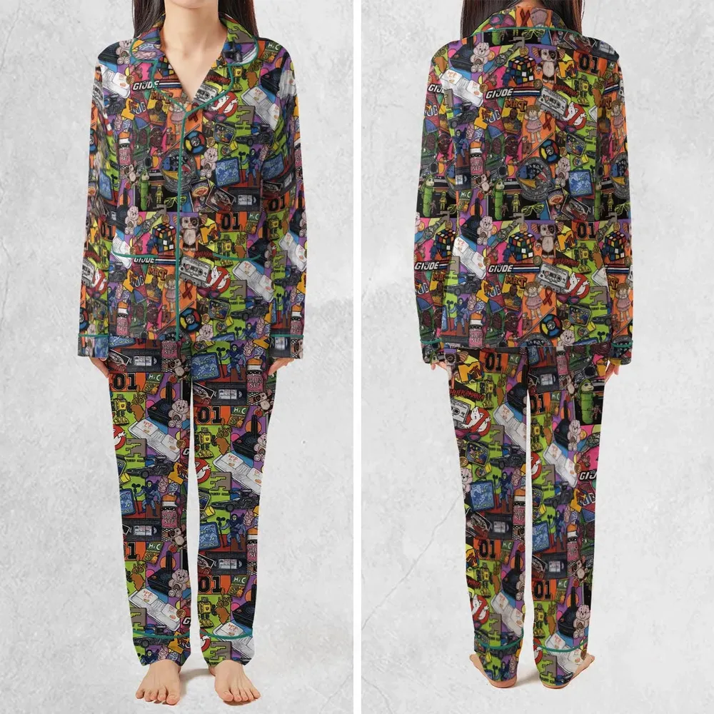 The 1980's. The Decade Of Greed Pajamas Set - 2
