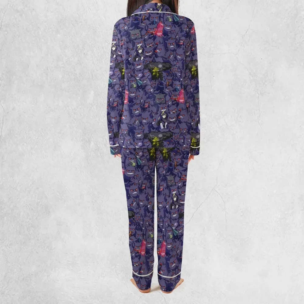 Gengars Pokemon Pattern Pajamas Set - 4