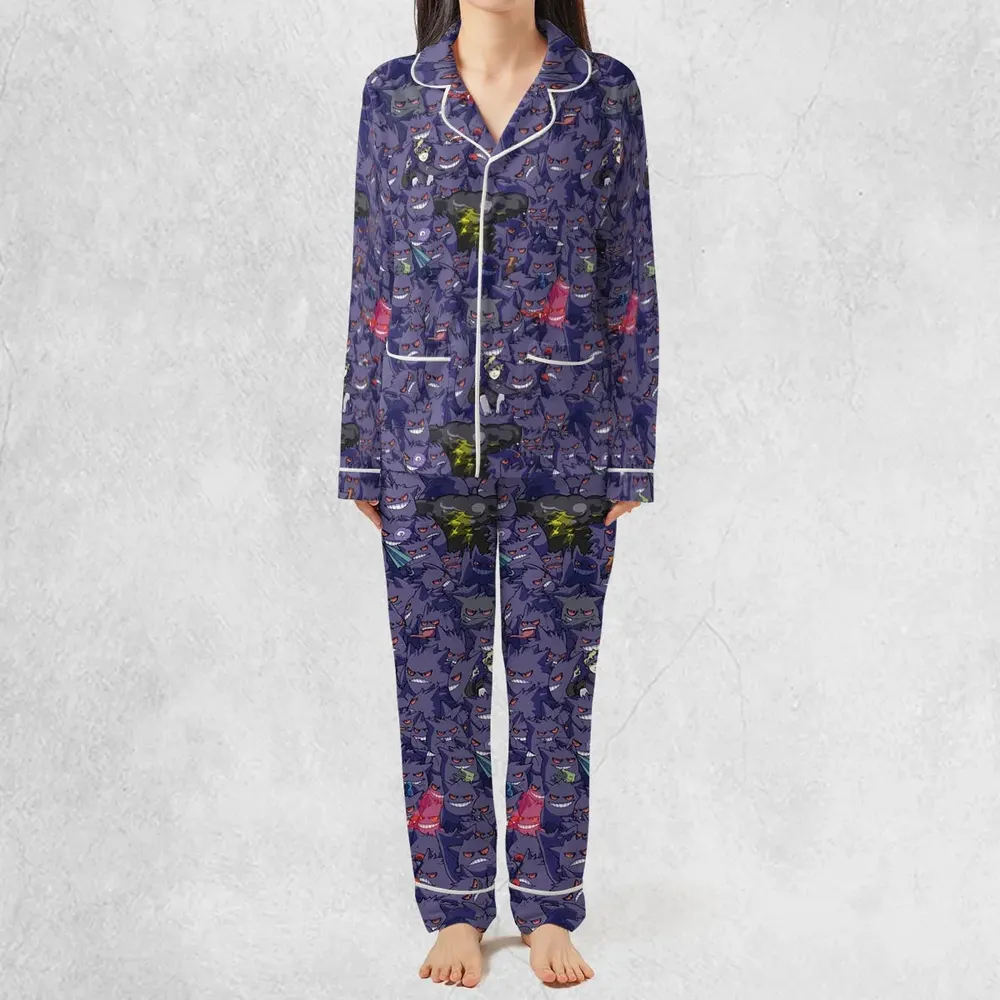 Gengars Pokemon Pattern Pajamas Set - 3