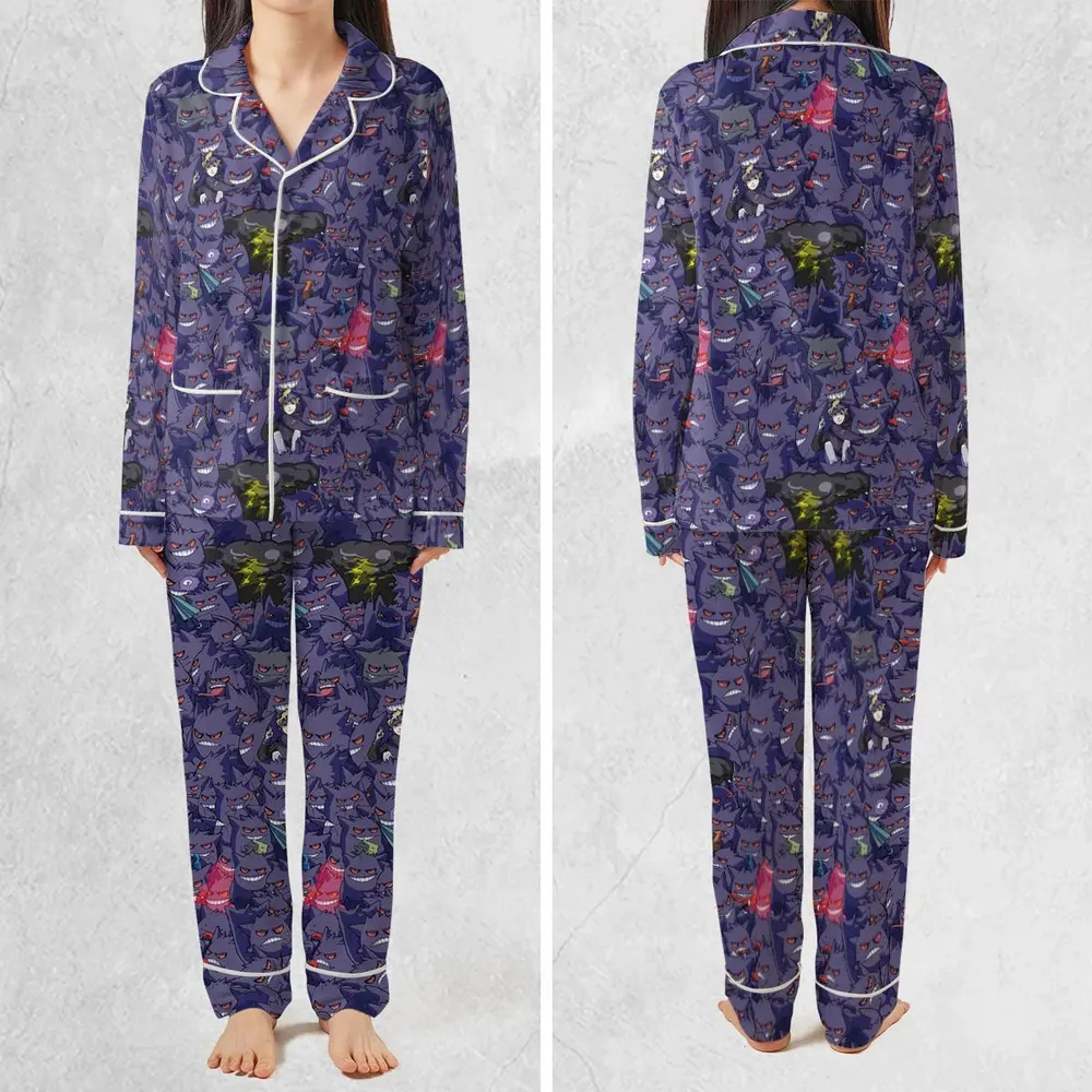 Gengars Pokemon Pattern Pajamas Set - 2